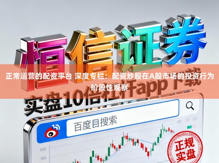 正常运营的配资平台 深度专栏：配资炒股在A股市场的投资行为阶段性观察