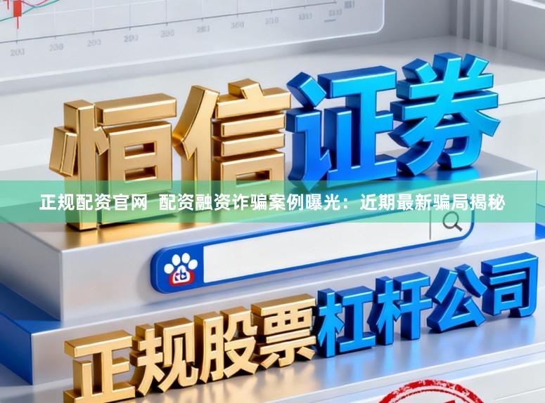 正规配资官网  配资融资诈骗案例曝光：近期最新骗局揭秘